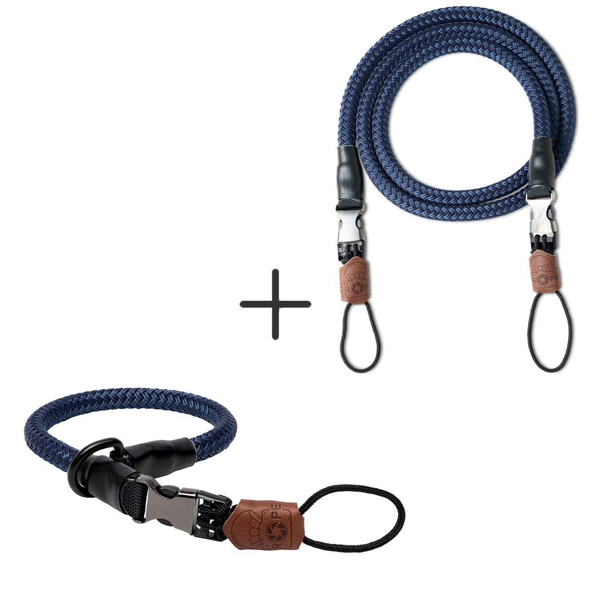 Der Climber Kameragurt und die Loop Handschlaufe sind kompatibel zueinander und in der Farbe Navy Blue erhältlich | C-Rope Kamerazubehör