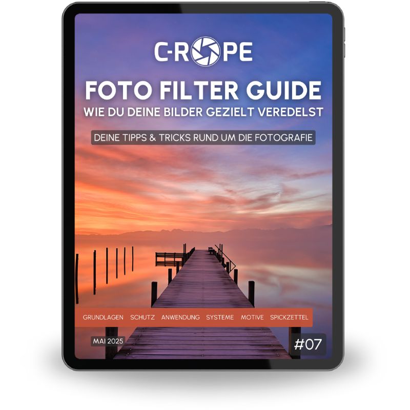 Lerne alle Tipps und Tricks über die Grundlagen den Schutz die Anwendung von Filtern in der Fotografie und drucke es dank dem Spickzettel aus | C-Rope Kamerazubehör